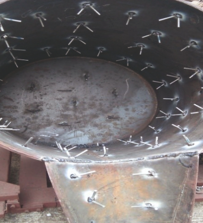 Thermlyte aluminium ladle anchor fixing